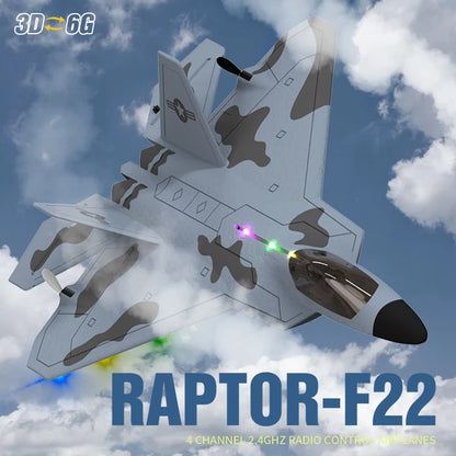 2024  F22 Raptor 2.4G 4CH RC Airplane